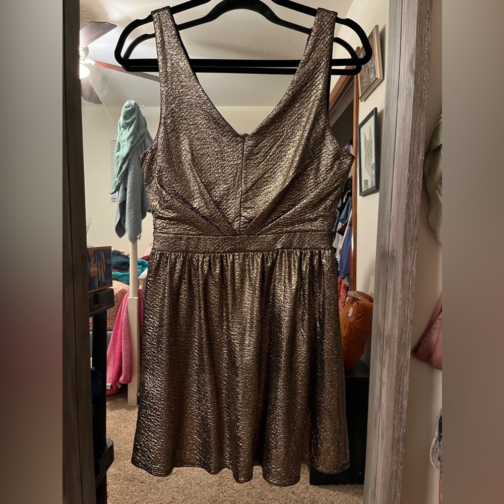 Gold dress